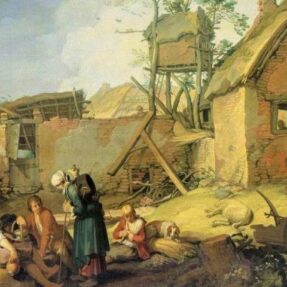 ХУДОЖНИК АБРАХАМ БЛУМАРТ - ПРЕДСТАВИТЕЛЬ УТРЕХТСКОЙ ШКОЛЫ ЖИВОПИСИ (фото 5), ПЕЙЗАЖ С ХИЖИНОЙ