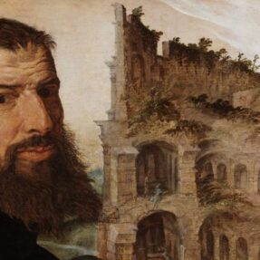 МАРТЕН ВАН ХЕМСКЕРК. АВТОПОРТРЕТ НА ФОНЕ КОЛИЗЕЯ В РИМЕ (1533 г)
